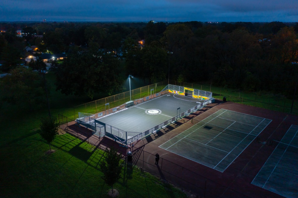 After the Indianapolis mini-pitch was installed